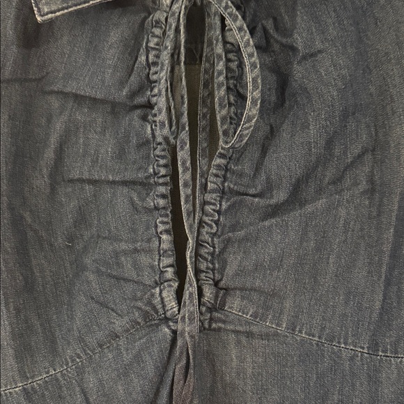 Dark Blue Denim Tunic Dress - Picture 5 of 8